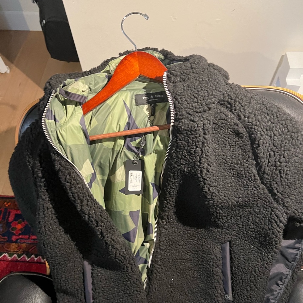 NWT - Rag & Bone Sherpa Jacket - M